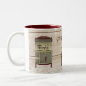 Tasse 2 Couleurs Cuisine de campagne primitive (Gauche)