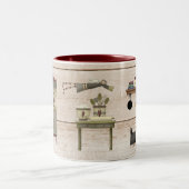 Tasse 2 Couleurs Cuisine de campagne primitive (Centre)