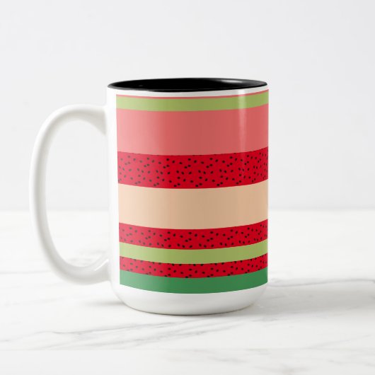 Tasse 2 Couleurs Cuisine de fruits de pastèque mignonne (Gauche)
