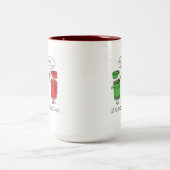 Tasse 2 Couleurs Cuisine de Noël Drôle Chef épices (Centre)