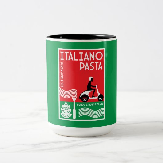Tasse 2 Couleurs Cuisine italienne (Centre)