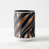 Tasse 2 Couleurs Cuivre Abstrait de la marine (Centre)