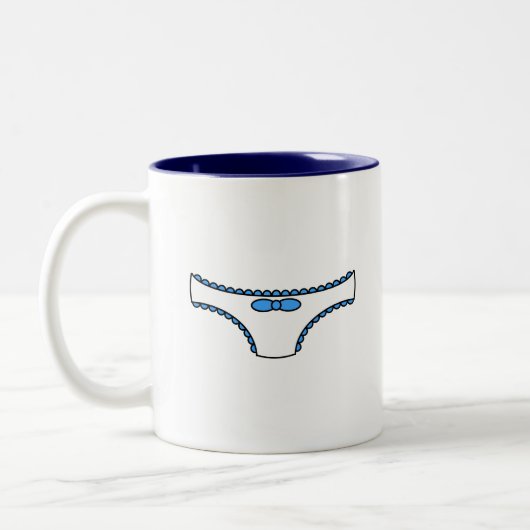 Tasse 2 Couleurs Culottes froncées bleues (Gauche)