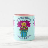 Tasse 2 Couleurs Cultivé à la maison avec amour (Centre)