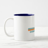 Tasse 2 Couleurs Cumberland Island Georgia Sun Palm Trees (Gauche)