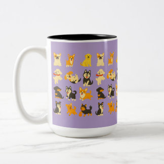Tasse 2 Couleurs Cup Cute Puppies