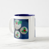 Tasse 2 Couleurs Cupcakes Noël (Devant gauche)