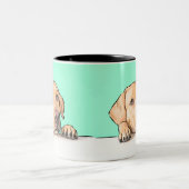 Tasse 2 Couleurs Curieux Chien Comic (Centre)