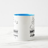 Tasse 2 Couleurs Curious Cat facilement distrait par les joueurs Au (Centre)