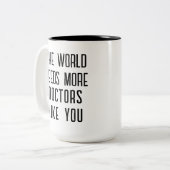 Tasse 2 Couleurs Custom Doctor Appreciation Gift – Thank You (Devant gauche)
