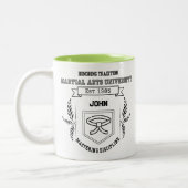 Tasse 2 Couleurs Custom Martial Arts University - Drôle (Gauche)