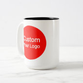 Tasse 2 Couleurs Custom Photo & Logo  | Personalized (Devant gauche)