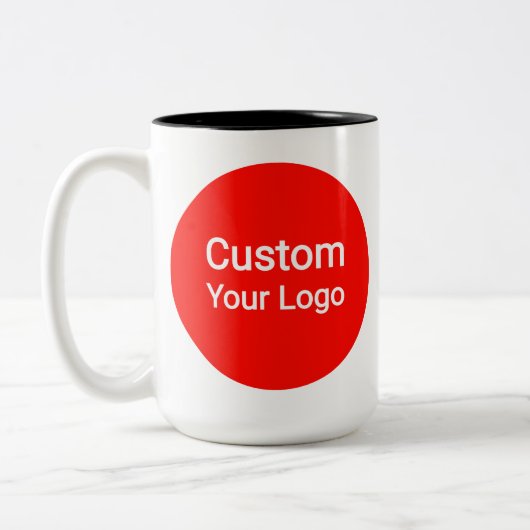 Tasse 2 Couleurs Custom Photo & Logo  | Personalized (Gauche)