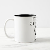 Tasse 2 Couleurs Custom Text La plus grande échelle de justice pour (Gauche)