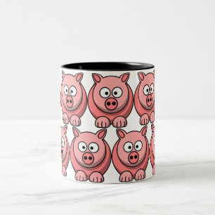 Tasse 2 Couleurs Customiser le cochon
