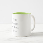 Tasse 2 Couleurs Customizable Your Design or Text Here Personalized (Devant droit)