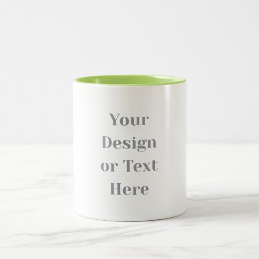 Tasse 2 Couleurs Customizable Your Design or Text Here Personalized (Centre)