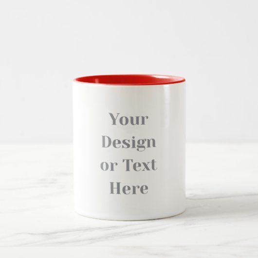 Tasse 2 Couleurs Customizable Your Design or Text Here Personalized (Centre)