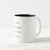 Tasse 2 Couleurs Customizable Your Design or Text Here Personalized (Devant droit)