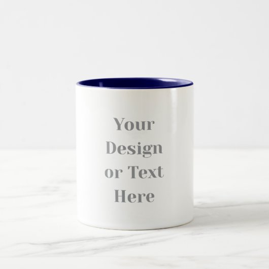 Tasse 2 Couleurs Customizable Your Design or Text Here Personalized (Centre)