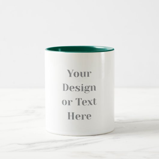 Tasse 2 Couleurs Customizable Your Design or Text Here Personalized (Centre)