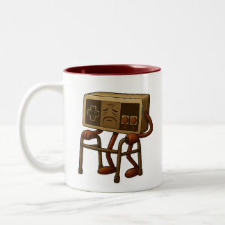 Tasse 2 Couleurs Customized Funny Old Gamer - Retro Video Game