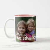 Tasse 2 Couleurs Customized with 2 and text (Gauche)