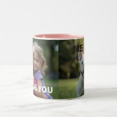 Tasse 2 Couleurs Customized with 2 and text (Centre)