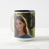 Tasse 2 Couleurs Customized with two photos (Devant gauche)