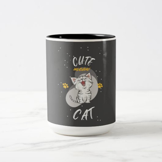 TASSE 2 COULEURS CUT CAT (Centre)