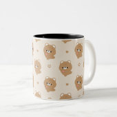 Tasse 2 Couleurs Cute Amour Ours Brown (Devant droit)