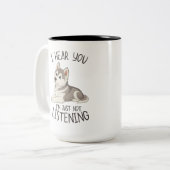Tasse 2 Couleurs Cute and Funny Husky (Devant gauche)