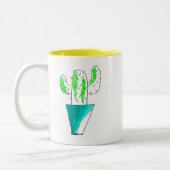 Tasse 2 Couleurs Cute art plante mexicain de cactus (Gauche)