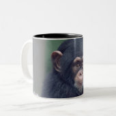 Tasse 2 Couleurs cute baby Chimpanzee (Devant gauche)