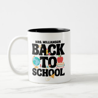 Tasse 2 Couleurs Cute Back To School Teacher