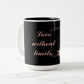 Tasse 2 Couleurs Cute Black Flower (Devant gauche)