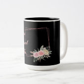 Tasse 2 Couleurs Cute Black Flower (Devant droit)
