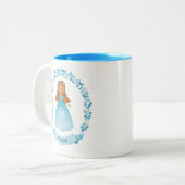Tasse 2 Couleurs Cute Bleue princesse Royale (Devant gauche)