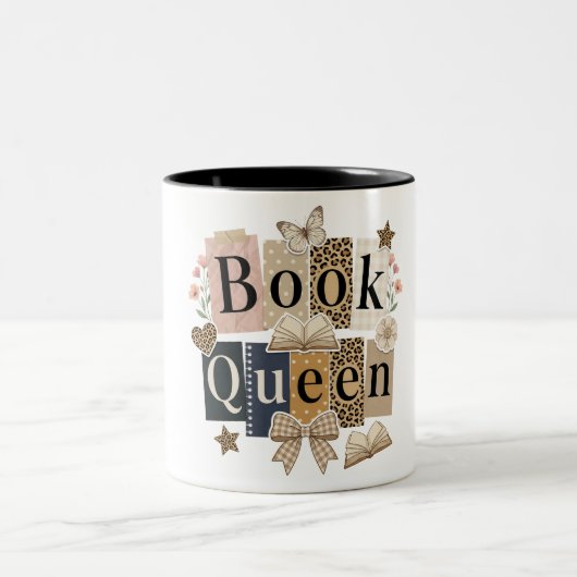 Tasse 2 Couleurs Cute Book Queen (Centre)