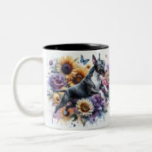 Tasse 2 Couleurs Cute Bull Terrier (Gauche)