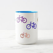Tasse 2 Couleurs Cute Bycycles (Centre)
