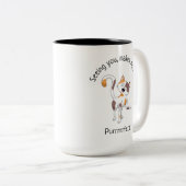 Tasse 2 Couleurs Cute Calico Chat (Devant droit)