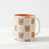 Tasse 2 Couleurs Cute Capybara (Devant droit)