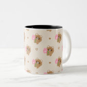 Tasse 2 Couleurs Cute castor romantique (Devant droit)