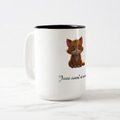 Tasse 2 Couleurs Cute cat (Devant gauche)