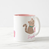 Tasse 2 Couleurs Cute cat (Devant droit)