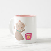 Tasse 2 Couleurs Cute cat (Devant gauche)