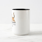 Tasse 2 Couleurs Cute Cat Couple Funny Kittens Valentines Jour (Centre)