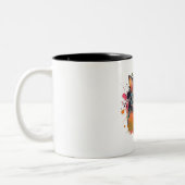 Tasse 2 Couleurs cute cat design  (Gauche)