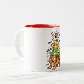 Tasse 2 Couleurs Cute Chaotic Animal Stack Meme – Available on Tees (Devant gauche)